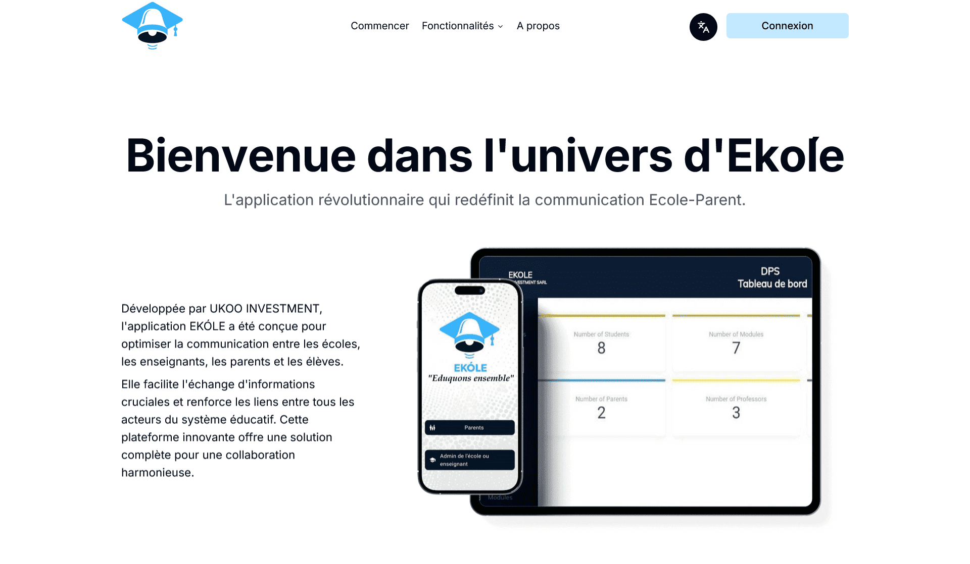 Apercu du projet Ekole